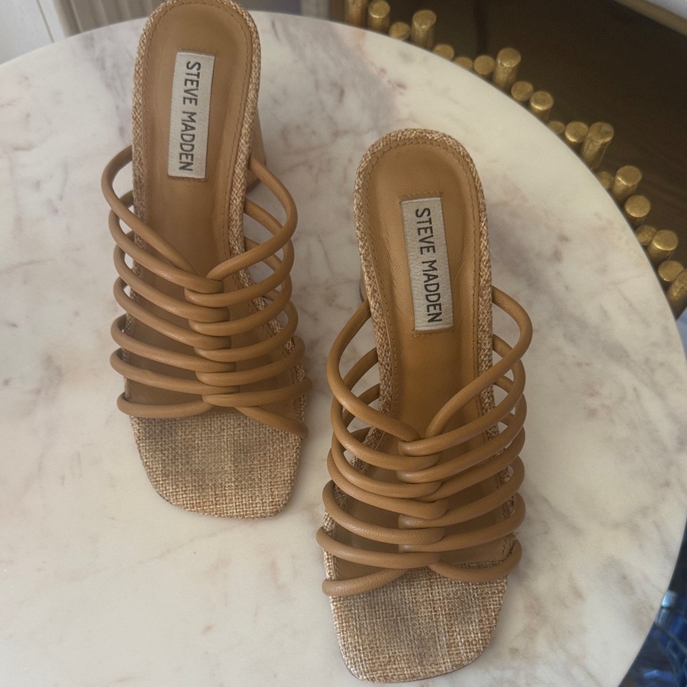 Steve Madden Brown Strappy Women's Sandals